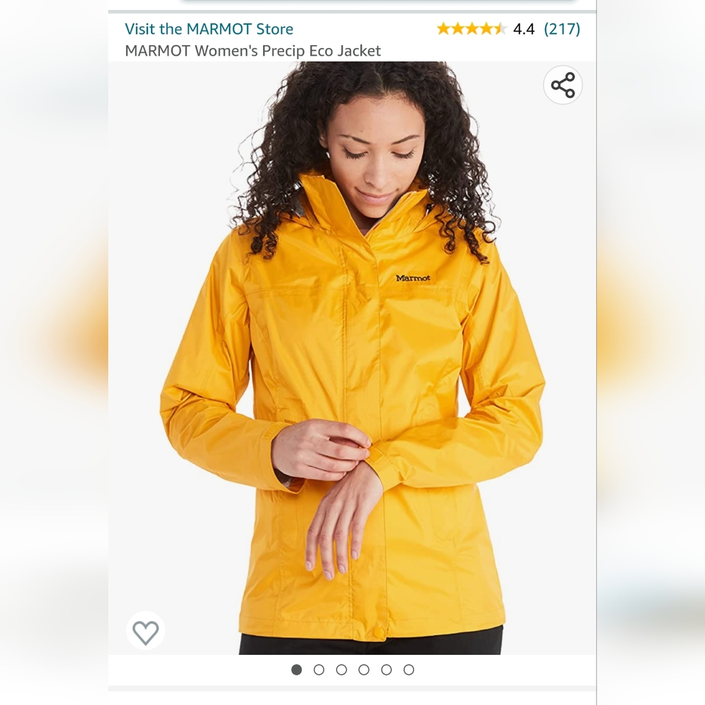Marmot eco precip rain jacket